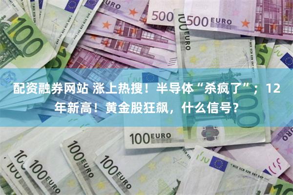 配资融券网站 涨上热搜！半导体“杀疯了”；12年新高！黄金股狂飙，什么信号？