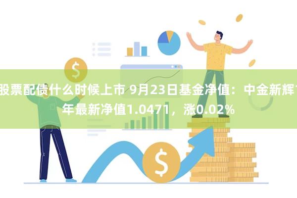 股票配债什么时候上市 9月23日基金净值：中金新辉1年最新净值1.0471，涨0.02%